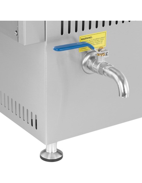 Bain marie dujinis vandens šildytuvas 0,02 baro 3300 W 1x GN 1/2 2x GN 1/4