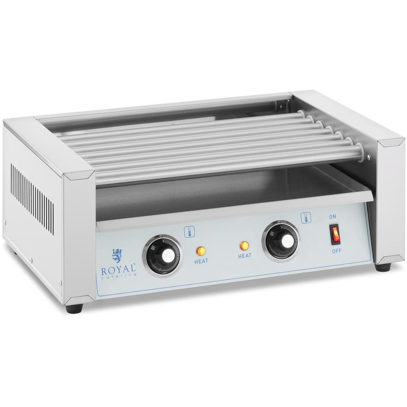 Ritininis grilio šildytuvas dešrainiams - 7 ritinėliai 700 W
