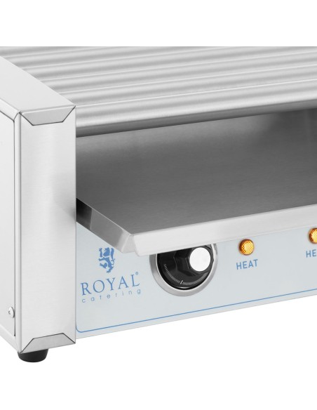 Ritininis grilio šildytuvas dešrainiams - 7 ritinėliai 700 W Ritininis grilio šildytuvas dešrainiams - 7 ritinėliai 700 W