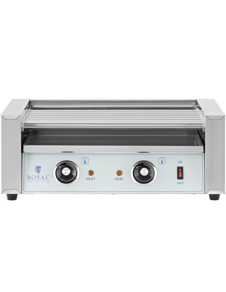 Ritininis grilio šildytuvas dešrainiams - 7 ritinėliai 700 W Ritininis grilio šildytuvas dešrainiams - 7 ritinėliai 700 W