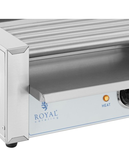 Ritininis grilio šildytuvas dešrainiams - 5 ritinėliai 500 W Ritininis grilio šildytuvas dešrainiams - 5 ritinėliai 500 W