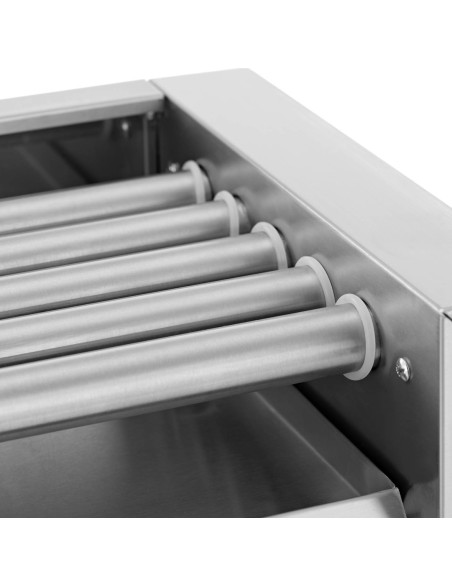 Ritininis grilio šildytuvas dešrainiams - 5 ritinėliai 500 W Ritininis grilio šildytuvas dešrainiams - 5 ritinėliai 500 W