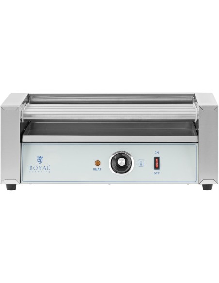 Ritininis grilio šildytuvas dešrainiams - 5 ritinėliai 500 W Ritininis grilio šildytuvas dešrainiams - 5 ritinėliai 500 W