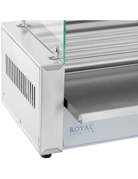 Ritininis grilio šildytuvas dešrainiams su dangteliu - 5 ritinėliai 500 W Ritininis grilio šildytuvas dešrainiams su dangteliu - 5 ritinėliai 500 W