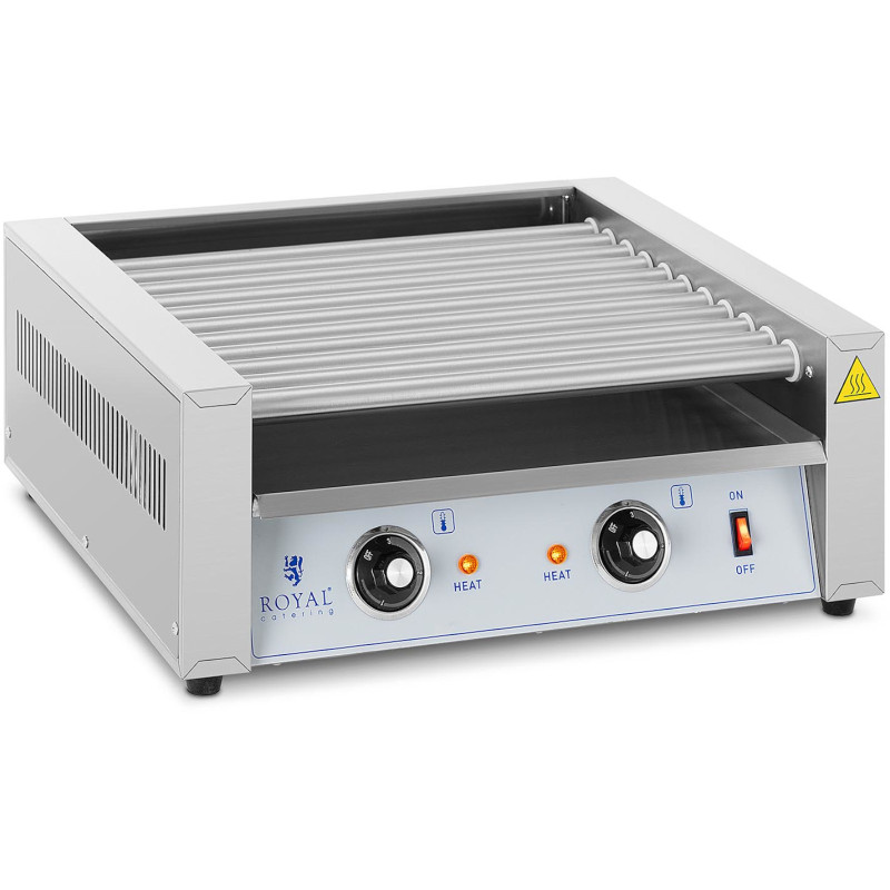Ritininis grilio šildytuvas dešrainiams - 11 ritinių 1100 W