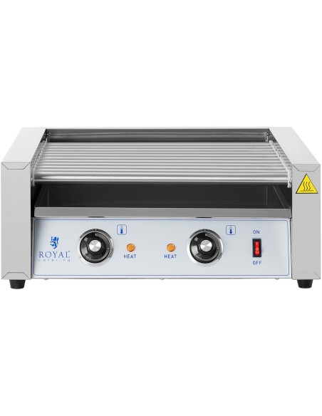 Ritininis grilio šildytuvas dešrainiams - 11 ritinių 1100 W Ritininis grilio šildytuvas dešrainiams - 11 ritinių 1100 W