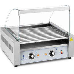 Kaitinamosios ritininės kepsninės dešrainiams su dangteliu - 11 ritinių 1100 W