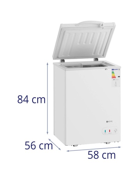 Rakinamas krūtinės šaldiklis 1 krepšys 97 L -25 iki -18 C 63 W