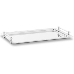 Stačiakampio formos maitinimo švediško stalo serviravimo padėklas su rankenomis STEEL GN 1/1