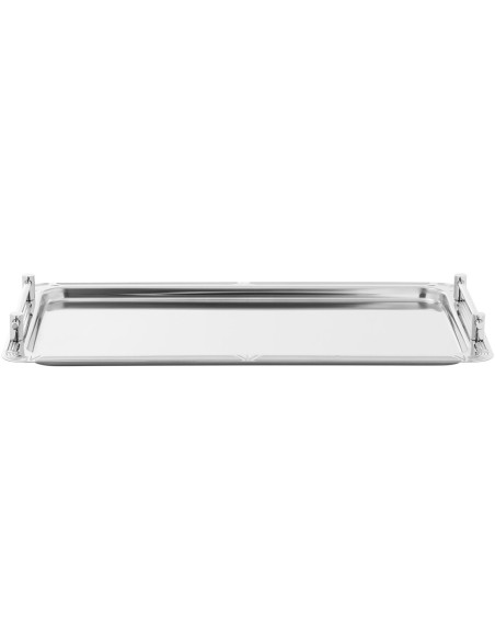 Stačiakampio formos maitinimo švediško stalo serviravimo padėklas su rankenomis STEEL GN 1/1 Stačiakampio formos maitinimo švediško stalo serviravimo padėklas su rankenomis STEEL GN 1/1