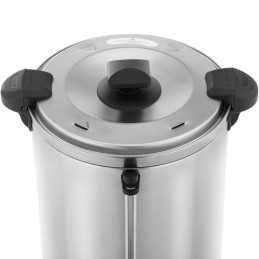 Varnik vandens šildytuvas su dvigubomis sienelėmis ir kanalizacija 13,5 L 2500 W sidabrinis