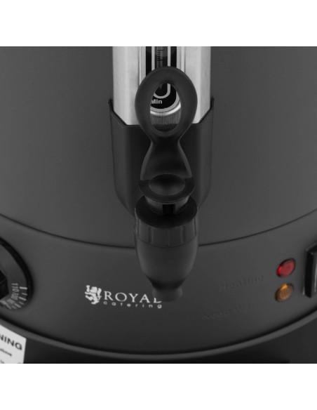 Warnik vandens šildytuvas su dvigubomis sienelėmis ir kanalizacija 13,5 L 2500 W pilka