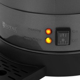 Arbatos kavos virimo aparatas su čiaupu ir nuvarvėjimo padėklu 14 L 1400 W pilka