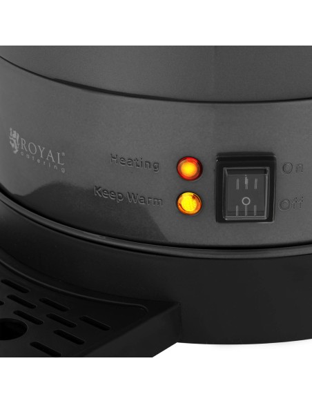 Arbatos kavos virimo aparatas su čiaupu ir nuvarvėjimo padėklu 14 L 1400 W pilka Arbatos kavos virimo aparatas su čiaupu ir nuvarvėjimo padėklu 14 L 1400 W pilka