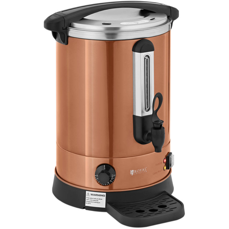 Varnik vandens šildytuvas su dvigubomis sienelėmis ir kanalizacija 13,5 L 2500 W oranžinė