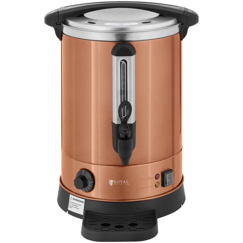 Varnik vandens šildytuvas su dvigubomis sienelėmis ir kanalizacija 13,5 L 2500 W oranžinė