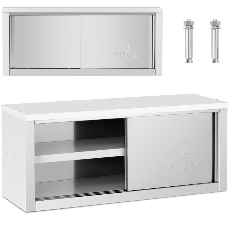 Gastronominė sieninė spinta su stumdomomis durimis PLIENAS 130 kg 120 x 40 x 50 cm