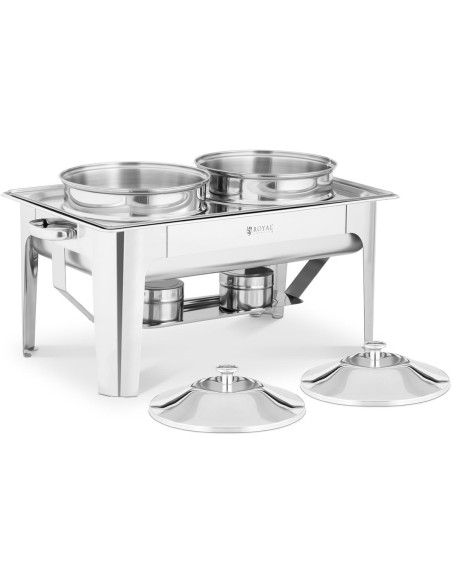 Dvigubos apvalios pastos maisto šildytuvas 2 x 4,5 l