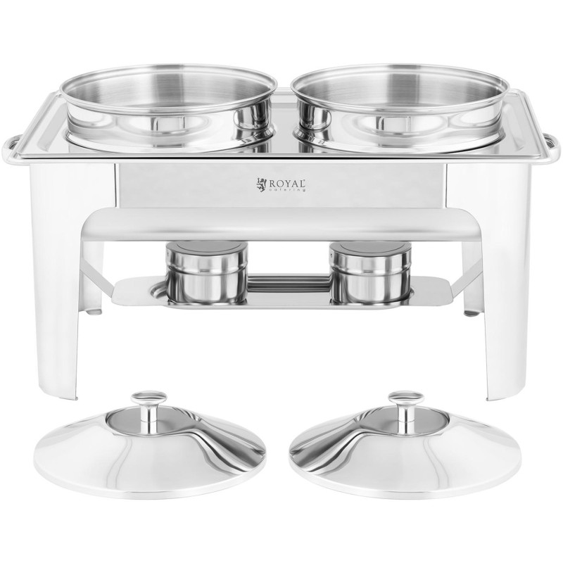 Dvigubos apvalios pastos maisto šildytuvas 2 x 4,5 l