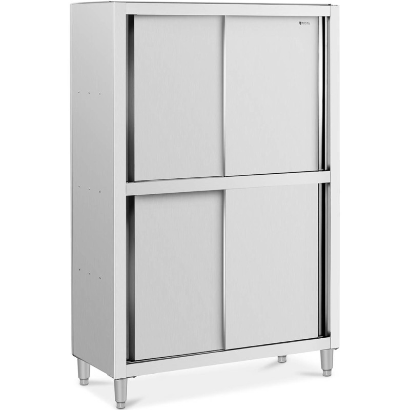 Nerūdijančio plieno virtuvės spinta su stumdomomis durimis 120 kg 120 x 50 x 180 cm