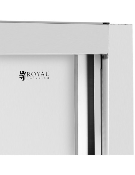 Nerūdijančio plieno virtuvės spinta su stumdomomis durimis 120 kg 120 x 50 x 180 cm