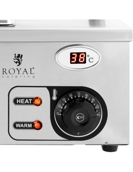 Bain marie maisto šildytuvas šildymo bufetas su dangteliu 4 x GN 1/2 2000 W Bain marie maisto šildytuvas šildymo bufetas su dangteliu 4 x GN 1/2 2000 W