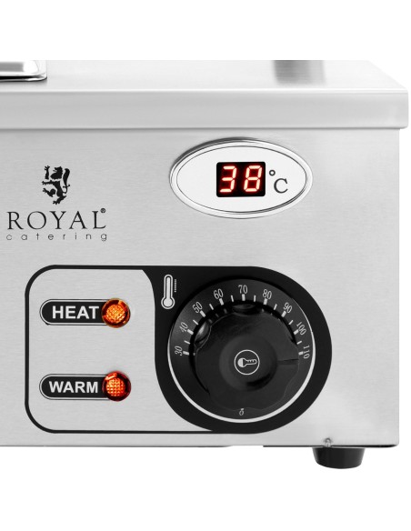 Bain marie maisto šildytuvas šildymo bufetas su dangteliu 5 x GN 1/2 2000 W Bain marie maisto šildytuvas šildymo bufetas su dangteliu 5 x GN 1/2 2000 W
