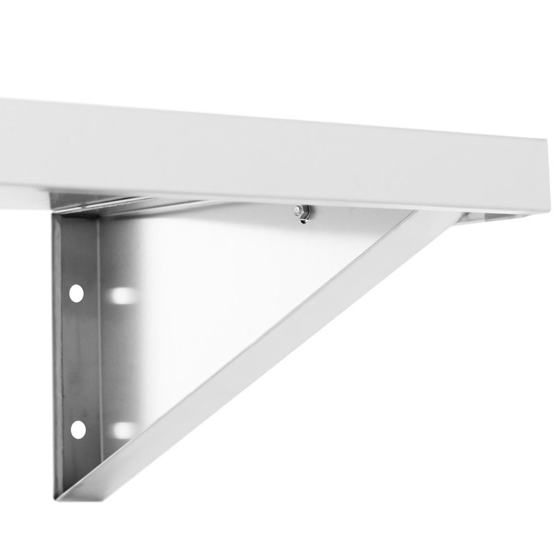 Virtuvės sieninė lentyna iš plieno iki 80 kg 150 x 40 cm