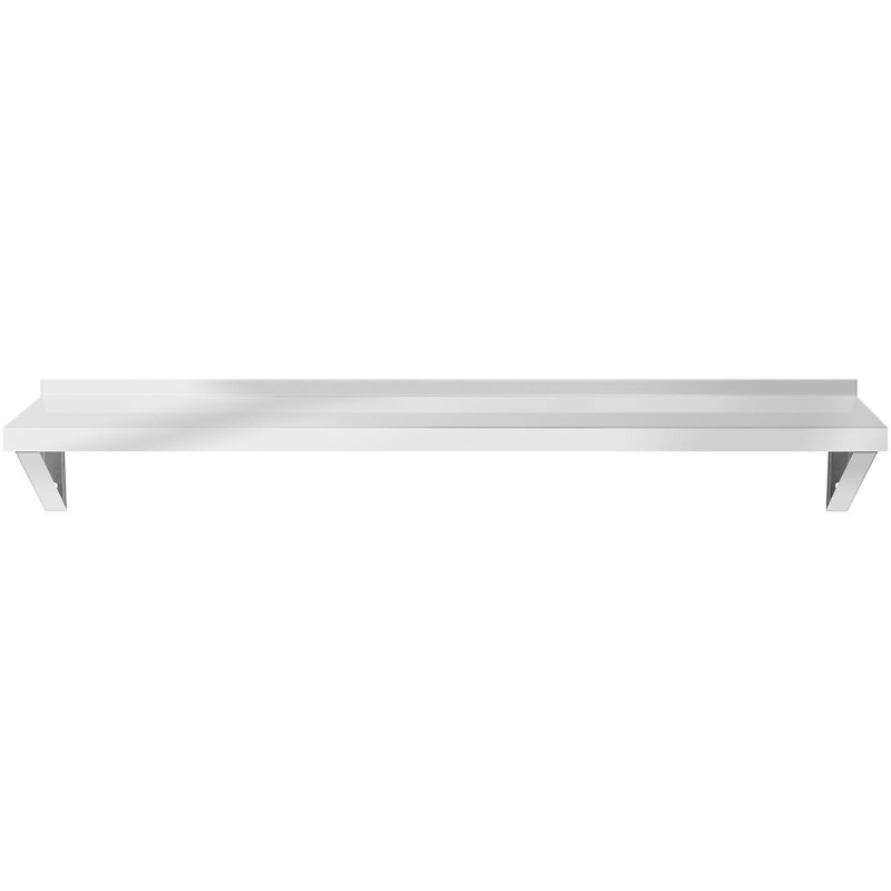 Virtuvės sieninė lentyna iš plieno iki 80 kg 150 x 40 cm