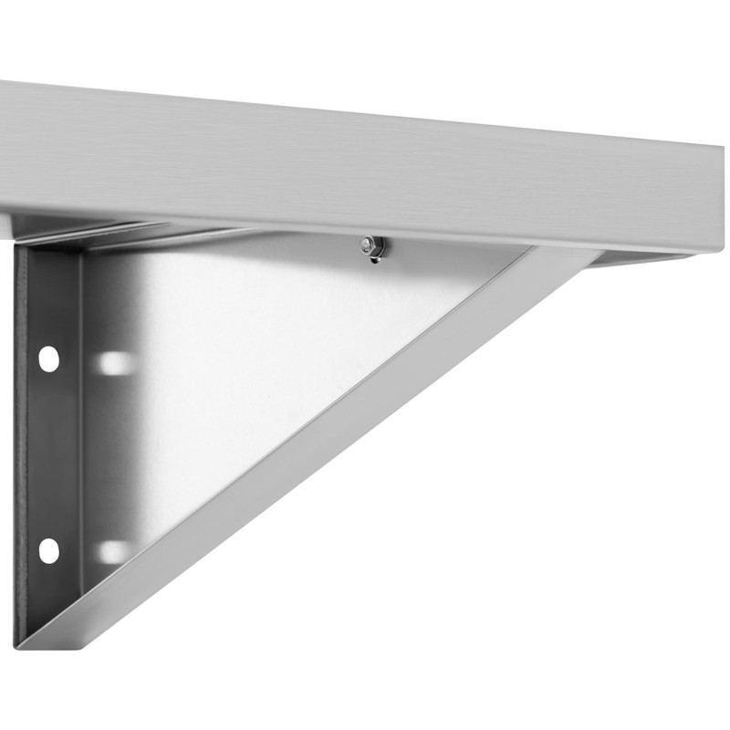 Virtuvės sieninė lentyna iš plieno iki 80 kg 100 x 40 cm