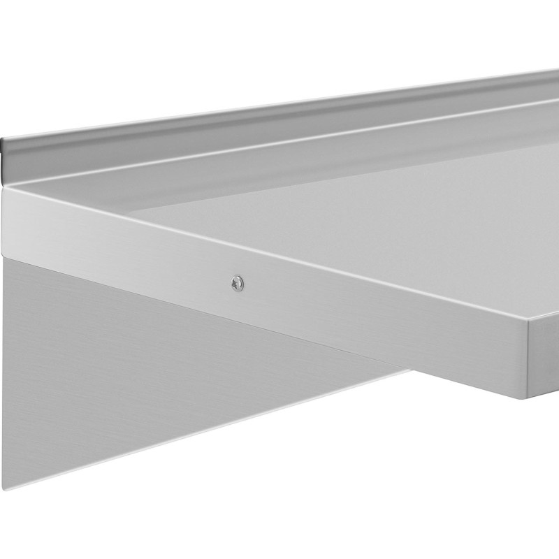 Virtuvės sieninė lentyna iš plieno iki 80 kg 100 x 40 cm