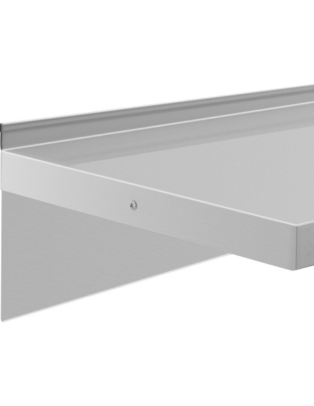 Virtuvės sieninė lentyna iš plieno iki 80 kg 100 x 40 cm Virtuvės sieninė lentyna iš plieno iki 80 kg 100 x 40 cm