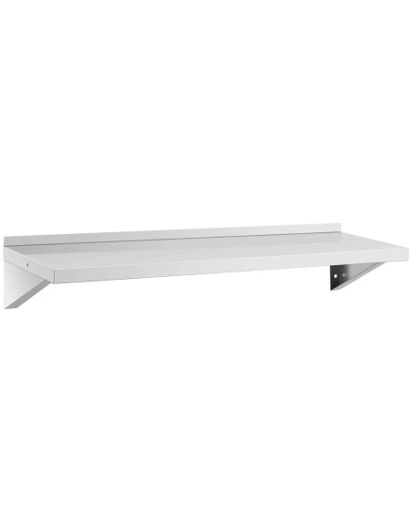 Virtuvės sieninė lentyna iš plieno iki 80 kg 120 x 40 cm Virtuvės sieninė lentyna iš plieno iki 80 kg 120 x 40 cm