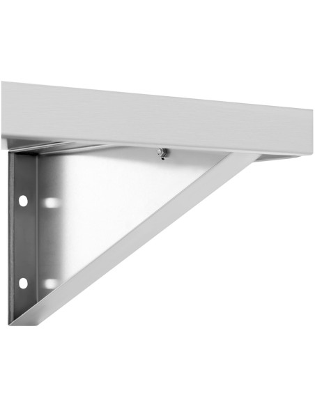 Virtuvės sieninė lentyna iš plieno iki 80 kg 120 x 40 cm Virtuvės sieninė lentyna iš plieno iki 80 kg 120 x 40 cm