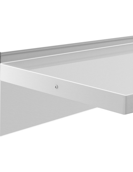 Virtuvės sieninė lentyna iš plieno iki 80 kg 120 x 40 cm Virtuvės sieninė lentyna iš plieno iki 80 kg 120 x 40 cm