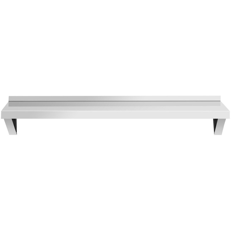 Virtuvės sieninė lentyna iš plieno iki 80 kg 120 x 40 cm