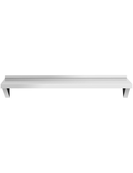 Virtuvės sieninė lentyna iš plieno iki 80 kg 120 x 40 cm Virtuvės sieninė lentyna iš plieno iki 80 kg 120 x 40 cm