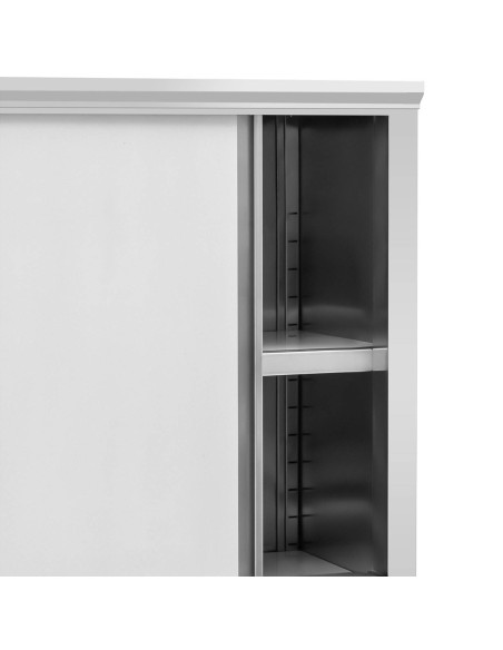 Nerūdijančio plieno virtuvės spinta su stumdomomis durimis 200 kg 120 x 50 x 180 cm Nerūdijančio plieno virtuvės spinta su stumdomomis durimis 200 kg 120 x 50 x 180 cm