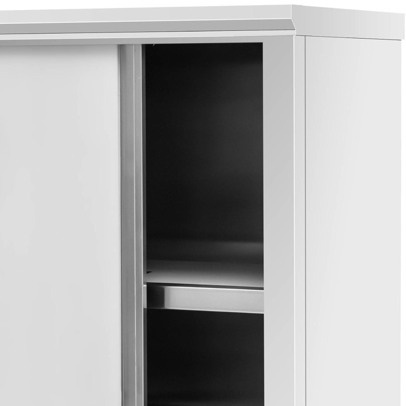 Nerūdijančio plieno virtuvės spinta su stumdomomis durimis 200 kg 120 x 50 x 180 cm