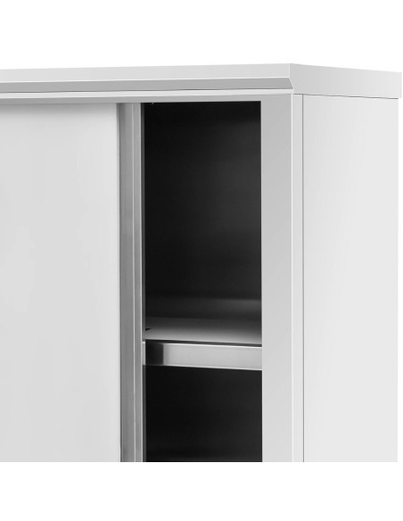 Nerūdijančio plieno virtuvės spinta su stumdomomis durimis 200 kg 120 x 50 x 180 cm Nerūdijančio plieno virtuvės spinta su stumdomomis durimis 200 kg 120 x 50 x 180 cm