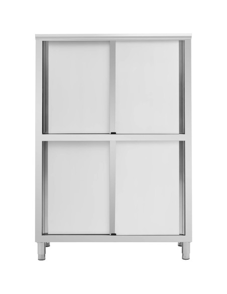 Nerūdijančio plieno virtuvės spinta su stumdomomis durimis 200 kg 120 x 50 x 180 cm Nerūdijančio plieno virtuvės spinta su stumdomomis durimis 200 kg 120 x 50 x 180 cm