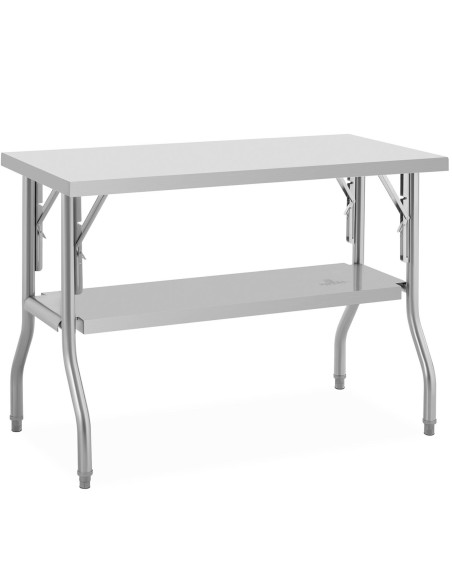 Sulankstomas laboratorinis maitinimo stalas su lentyna PLIENAS 140 kg 120 x 60 cm Sulankstomas laboratorinis maitinimo stalas su lentyna PLIENAS 140 kg 120 x 60 cm
