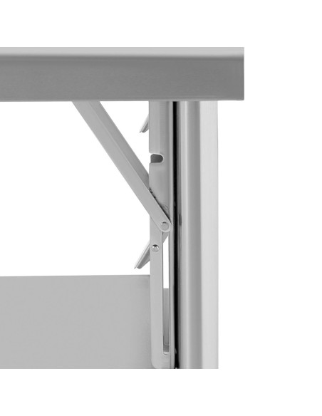 Sulankstomas laboratorinis maitinimo stalas su lentyna PLIENAS 140 kg 120 x 60 cm Sulankstomas laboratorinis maitinimo stalas su lentyna PLIENAS 140 kg 120 x 60 cm
