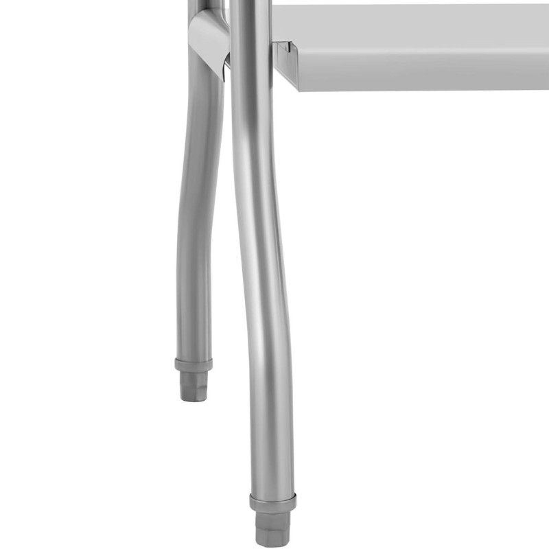 Sulankstomas laboratorinis maitinimo stalas su lentyna PLIENAS 140 kg 120 x 60 cm