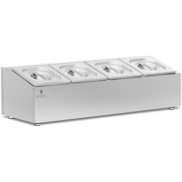 Stovas gastronominiams indams 4 x GN 1/6 7,6 l + indai su dangteliais