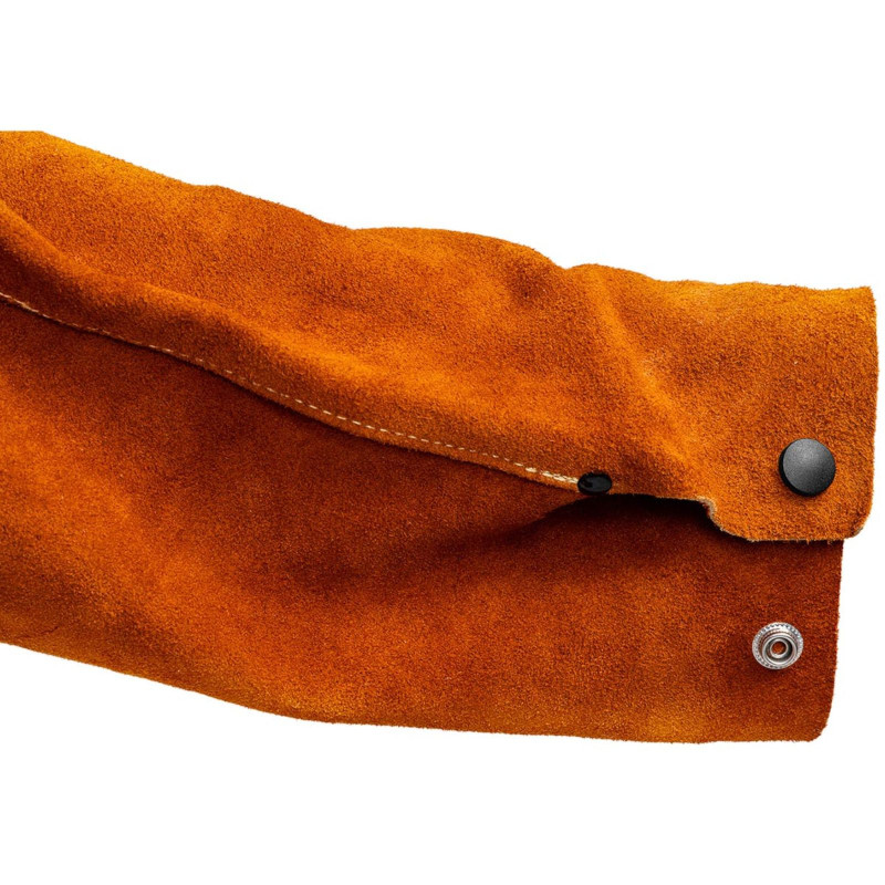 Karvės odos apsauginės suvirinimo rankovės 70/57 x 16/26 cm