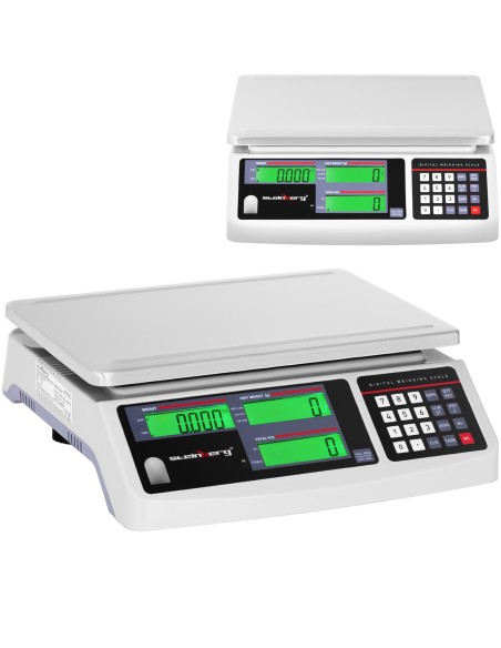 LCD komercinės svarstyklės 30,5 x 22 cm 30 kg / 1 g LCD komercinės svarstyklės 30,5 x 22 cm 30 kg / 1 g