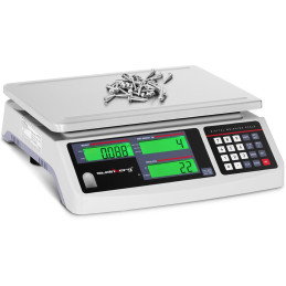 LCD komercinės svarstyklės 30,5 x 22 cm 30 kg / 1 g