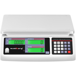 LCD komercinės svarstyklės 30,5 x 22 cm 30 kg / 1 g