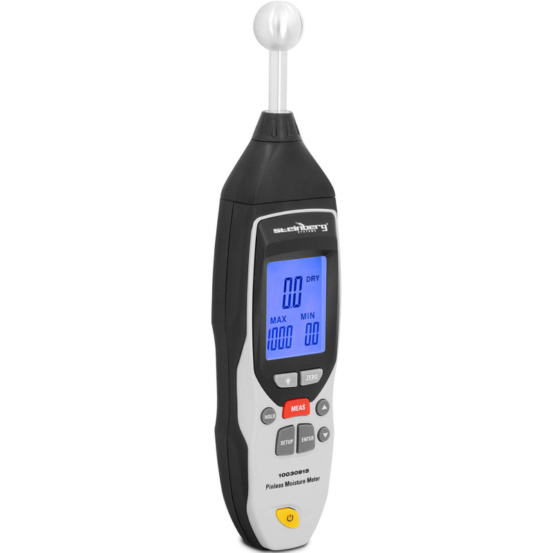 Neinvazinis drėgmės matuoklis medinėms plytoms LCD 0-100% su dėklu
